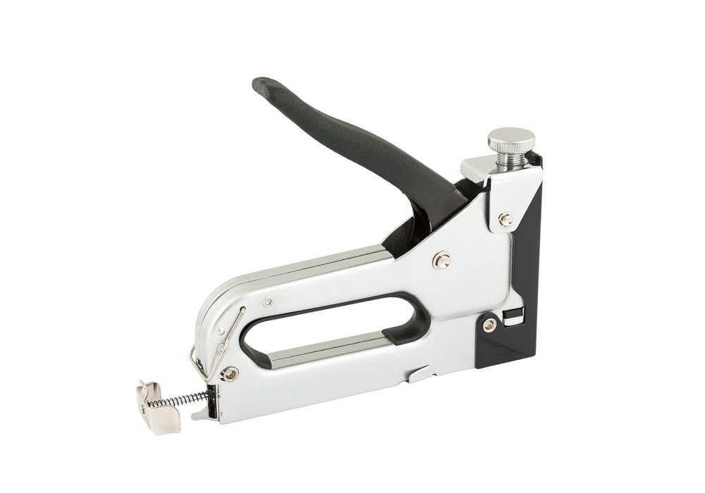 Степлер пружинний MASTERTOOL скоба R53 4-14 мм, плавне регулювання сили удару, корпус метал/хром 41-0906 Коломия - фото 2