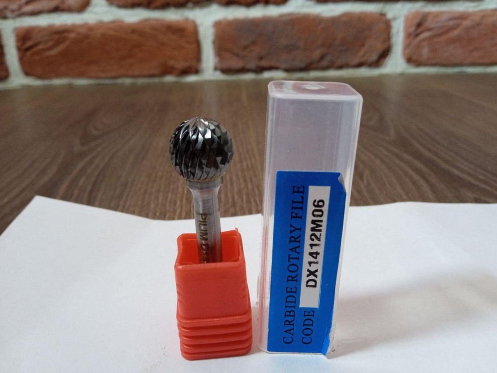 Борфреза DX сфера 14×12×6 мм — твердосплавна шарошка по металу для дриля та гравера Харків - фото 1