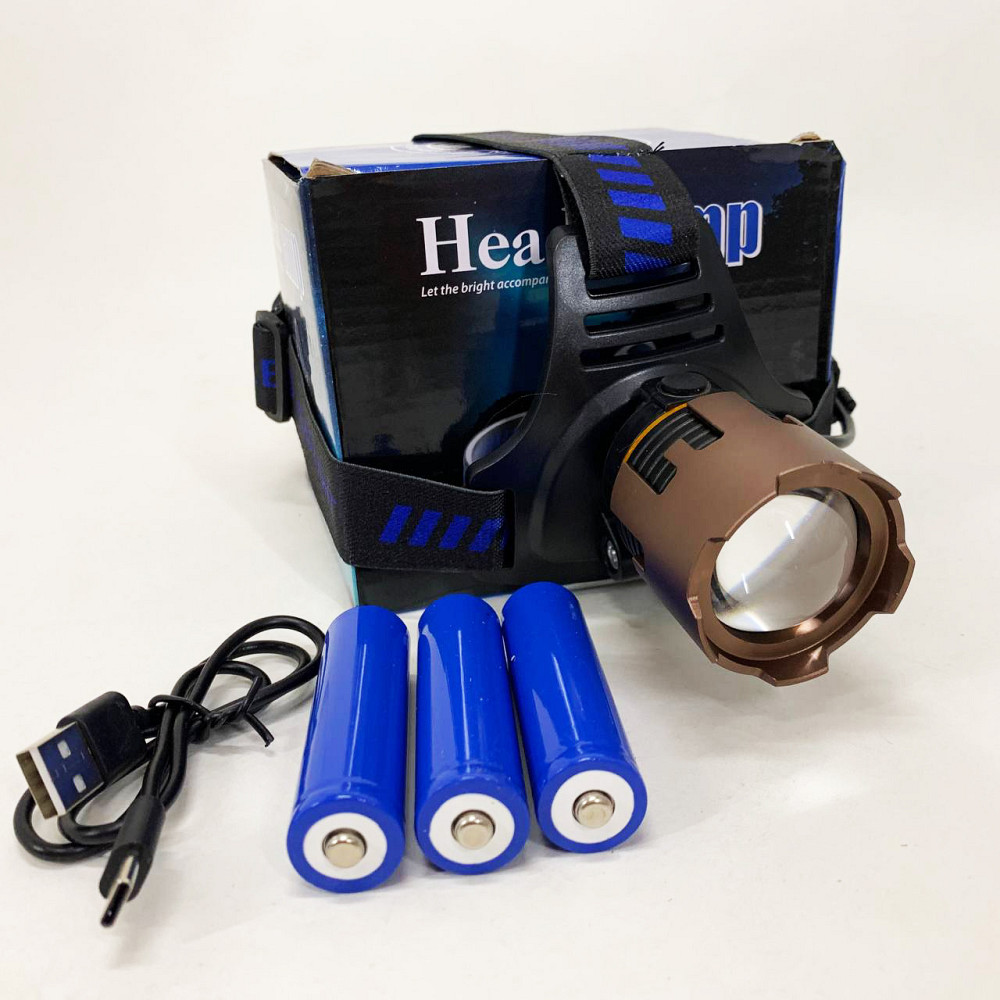 Ліхтар налобний A50-TG, Power Bank 3x18650 SM-80 Львів - фото 8