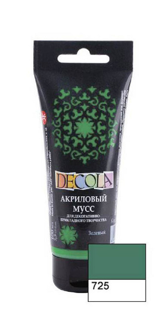 Фарба акріловамусс "Професійна" 352473 зелена, 100мл, шт Київ - фото 1