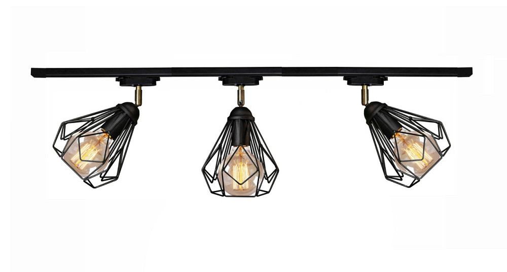 Світильник трековий поворотний 3-Е27 на шинопроводі 1м Milan NT 5381-3 Київ - фото 1