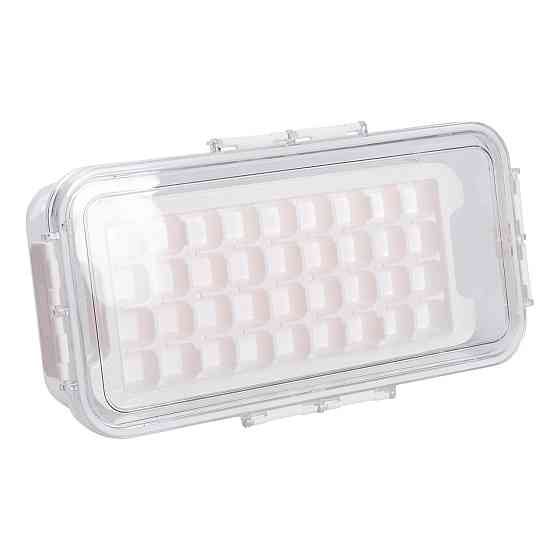 Контейнер для заморозки льоду з кришкою 72 відсіку 30.5х16х7.5 см харчовий контейнер пластиковий Бежевий HP-27-9 Коломия