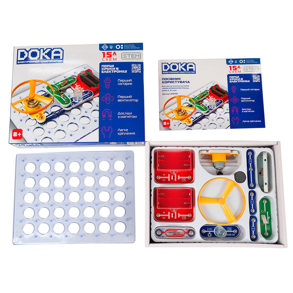 Конструктор електронний Doka Перші кроки в електроніці (А) Дніпро - фото 4