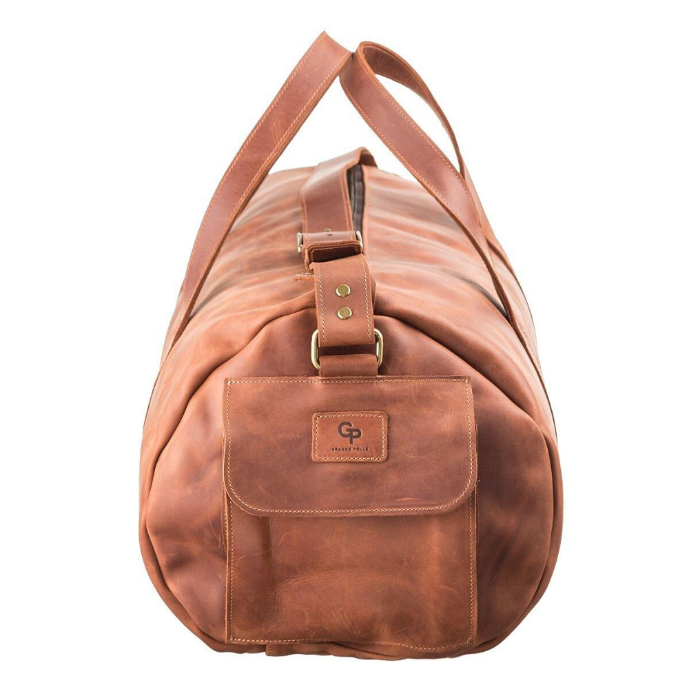 Сумка дорожня Grande Pelle 11047 вінтажна шкіра Коричнева Київ - фото 8