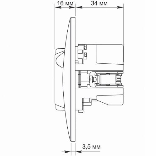 BINERA крем Розетка внутрішня +USB+Type-C із заземленням Videx Житомир