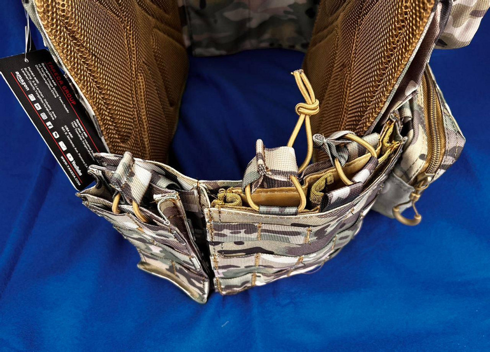 Плитоноска Yakeda (без плит) + підсумки + швидкознімна + бічні кишені під плити (Мультикам) Київ - фото 3