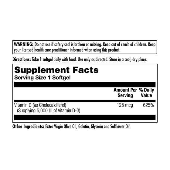 D-3 5000 IU 125mcg - 90 Softgel Луцьк