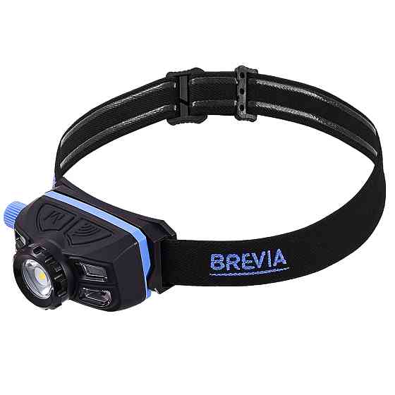 Ліхтар налобний Brevia 400Lm, 5W LED, Zoom, Sensor, 1400mAh Львів