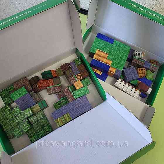 Магнітний конструктор Minecraft 203 магнітних блоків + 6 фігурок Dream World LZCK 085 Хмельницький