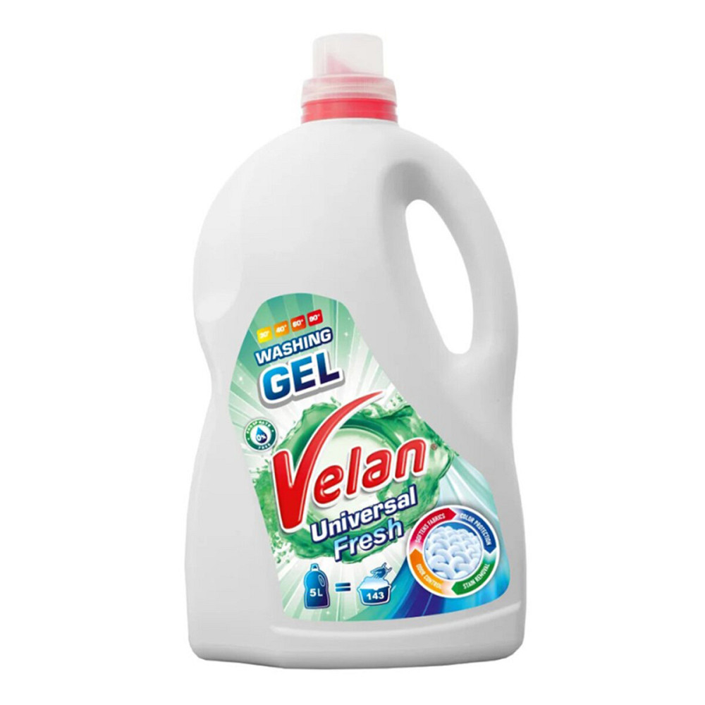 Гель для стирки Velan Universal Fresh универсальный свежесть 5л Київ - фото 1