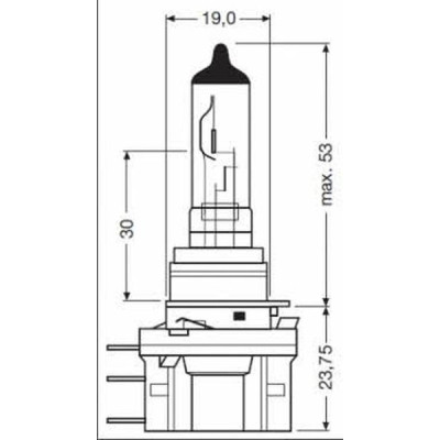 Автолампа Osram галогенова 55/15W (OS 64176) Винница - изображение 3