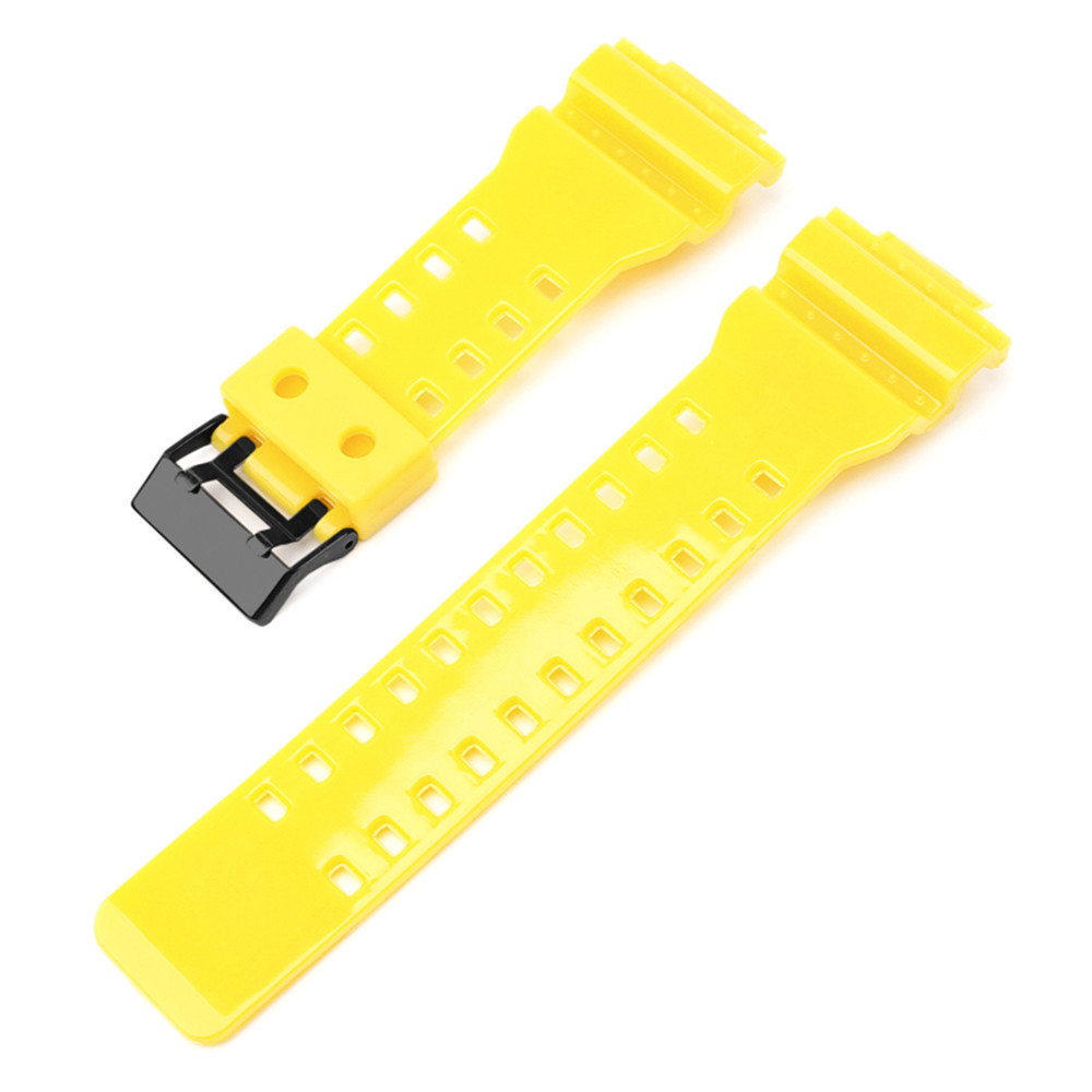 Ремінець для Casio G-Shock GA-100/110/120 Yellow-Glossy BK SBR Київ - фото 2