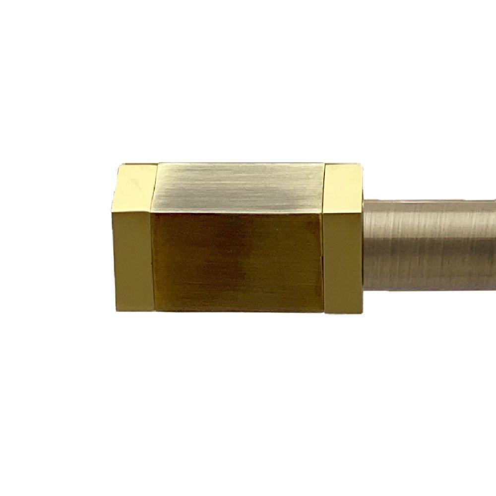 Карниз Orvit Квадро металевий дворядний техно гладка труба кільце металеве Антик 25\19 мм 160 см (00-00025996) Львов - изображение 2