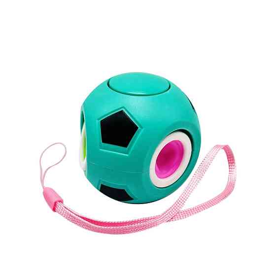 Дитяча іграшка-антистрес "Футбольний м'яч" BK168-27(Turquoise) з петелькою Вінниця