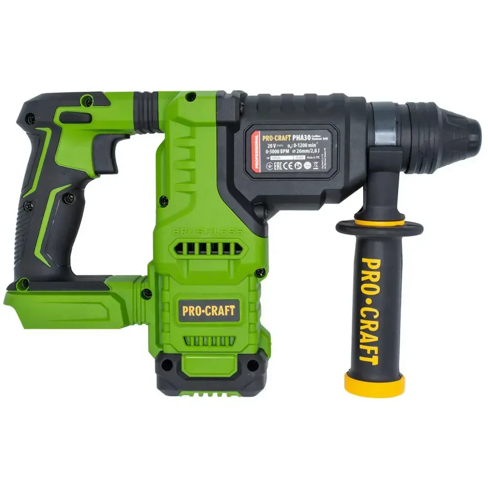 Акумуляторний перфоратор Procraft PHA30 (без АКБ та ЗП) Коломия - фото 6