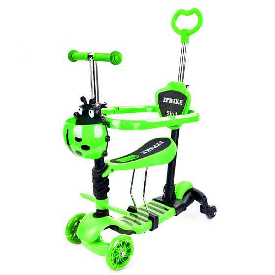 Самокат дитячий 3-х колісний 5 в 1 JR3-101-GR, до 25 кг Вінниця