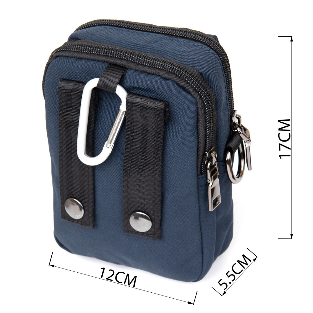 Сумка на пояс нейлон Синя (Vintage) Київ - фото 8