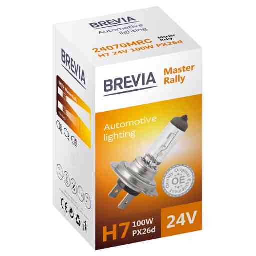 Галогенова лампа Brevia H7 24V 100W PX26d Master Rally CP Львів