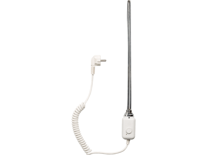 Тен для сушки рушників 1/2" 1,2 кВт, білий термостат Tenko Київ - фото 1