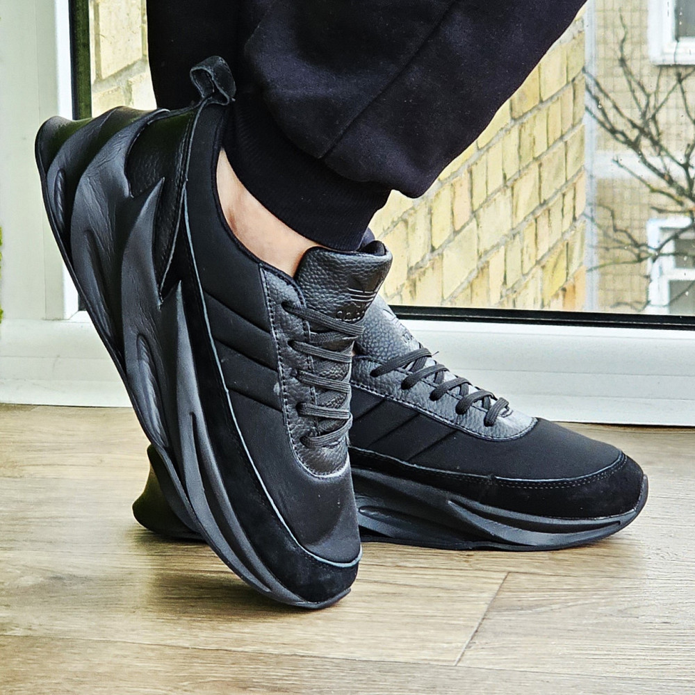 Термо Кроссовки Adidas $harks Мужские Адидас Акулы Черные Еврозима (размеры:41,42,43,44,45) Видео Обзор - 34-3 Днепр - изображение 4