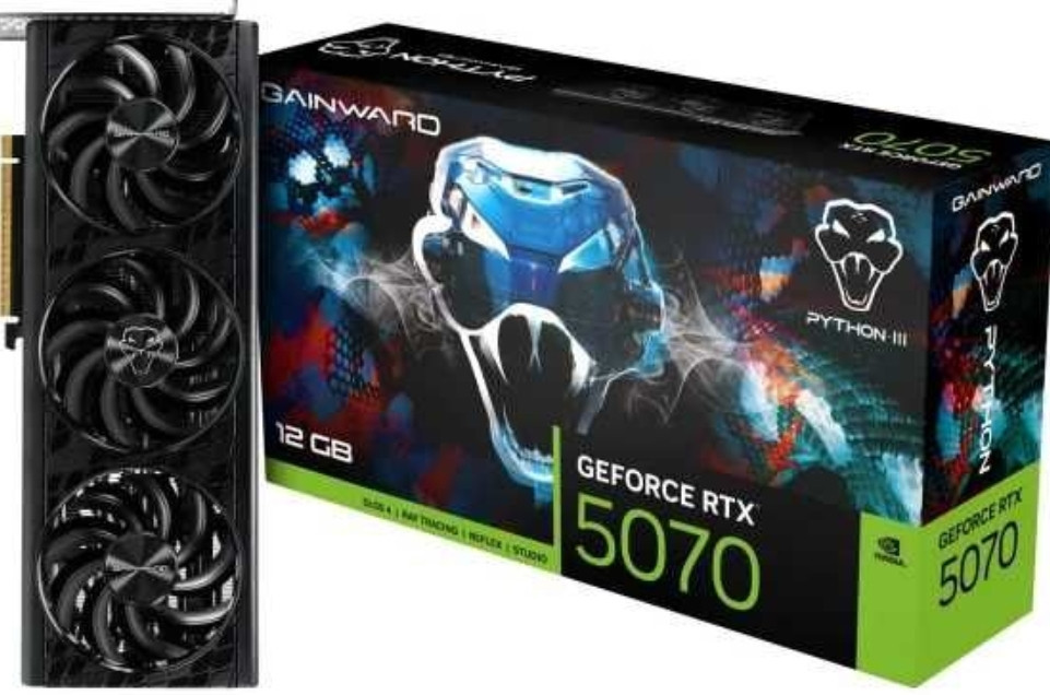 Gainward GeForce RTX 5070 Python III 12GB GDDR7 DLSS4 Київ - фото 1
