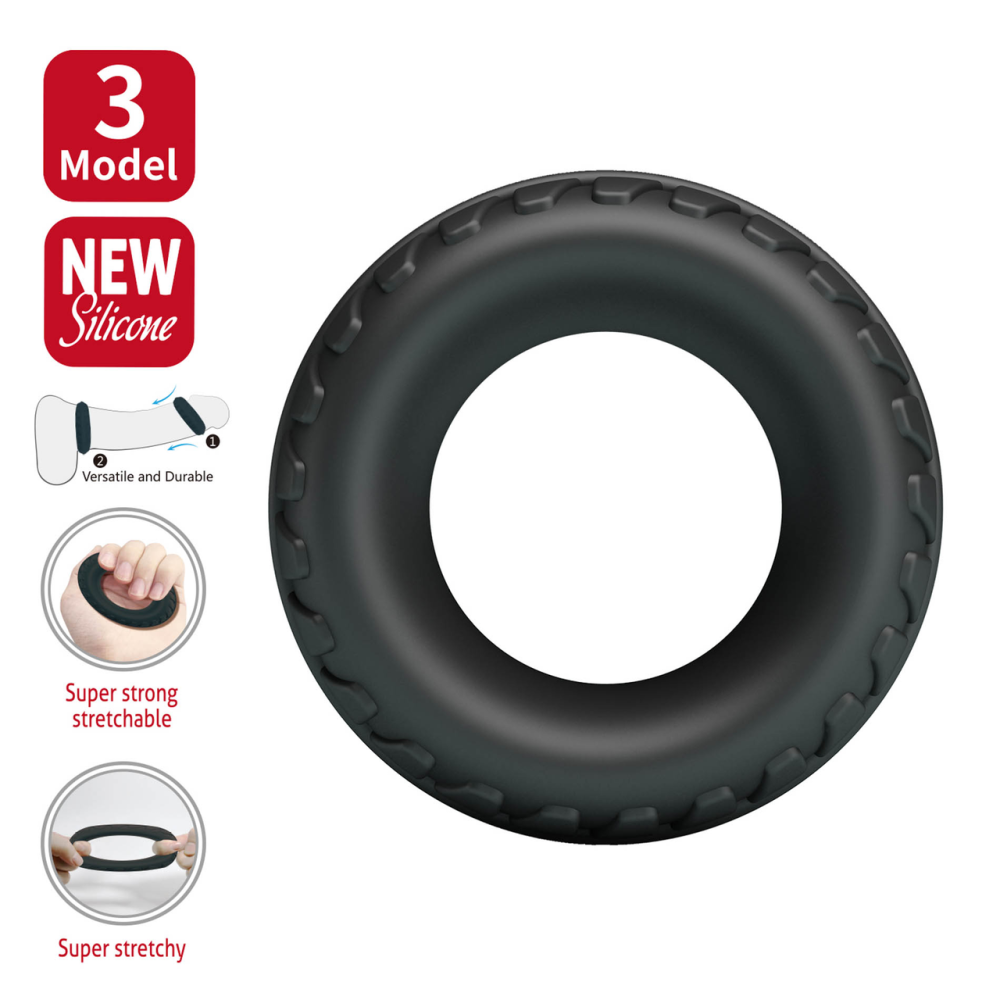 Ерекційне кільце Crazy Bull №3 - Dilson super soft silicone, BI-210353 Sex Aura Київ - фото 2