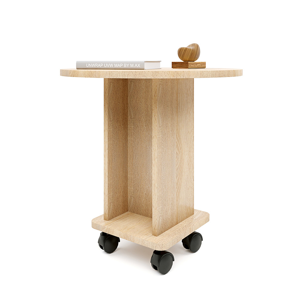 Стіл журнальний на колесах Еверест Візит дуб сонома (DTM-2129) Дніпро - фото 1