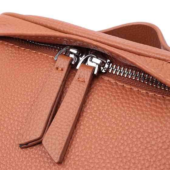 Стильная женская сумка через плечо в классическом цвете из натуральной кожи Vintage 22658 Рыжая Киев