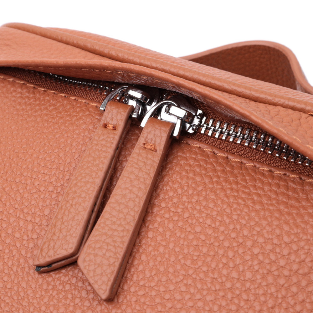 Стильная женская сумка через плечо в классическом цвете из натуральной кожи Vintage 22658 Рыжая Киев - изображение 6
