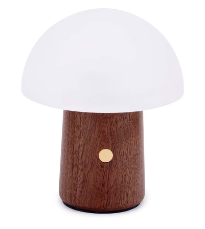 Світильник на акумуляторі Gingko Alice Mushroom Lamp Super Mini RGB 65 мм (Орех) Київ