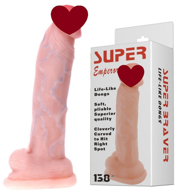 Фалоімітатор гігант на присосці Baile Super Emperor, BW-008075NG Sex Aura Київ - фото 1