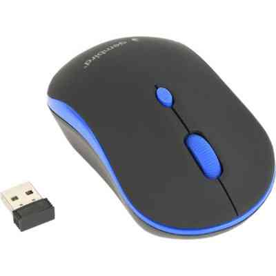 Мишка Gembird MUSW-4B-03-B Black+Blue (MUSW-4B-03-B) Вінниця
