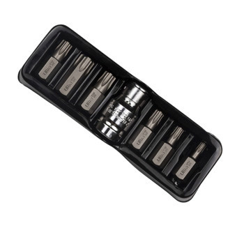 Набір біт 10мм з переходом. 1/2", 6 променів TORX 7 шт Т25-Т55, S2 (футляр) Ultra Мукачево - фото 1