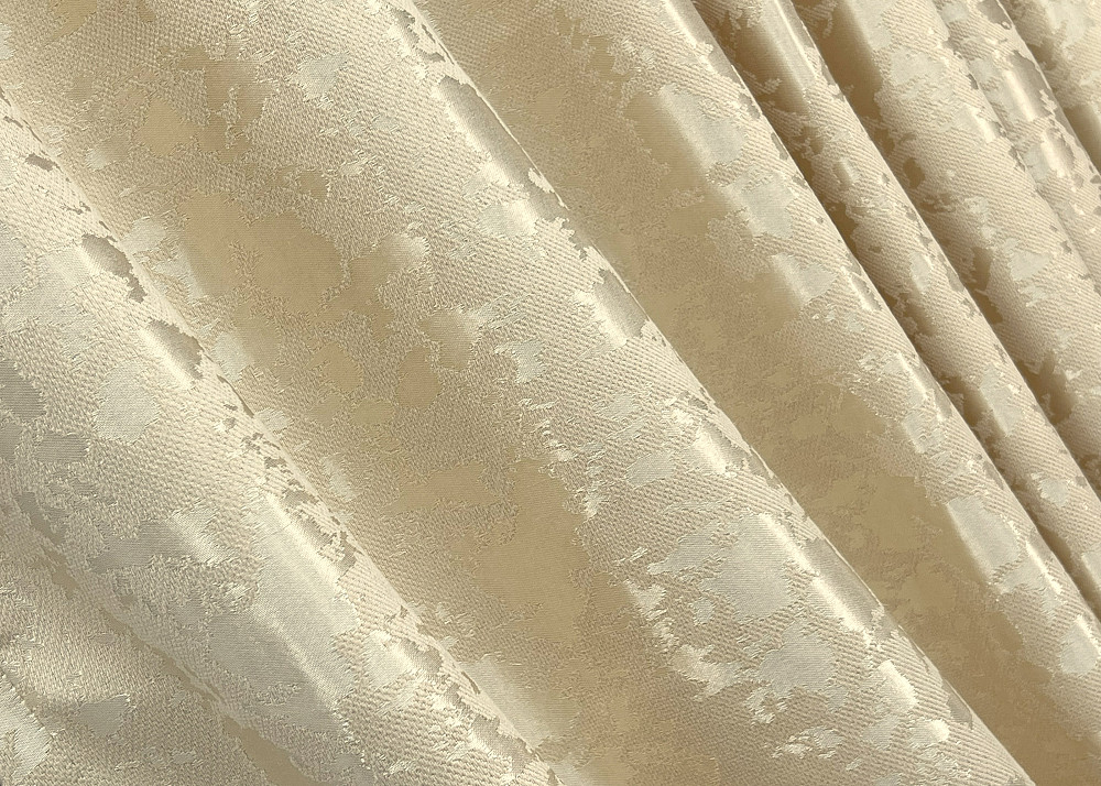 Комплект готових штор VR-Textil Льон мармур Pavliani ХО № 1909ш Кремовий 140х280 см 2 шт (39-0129) Київ - фото 6
