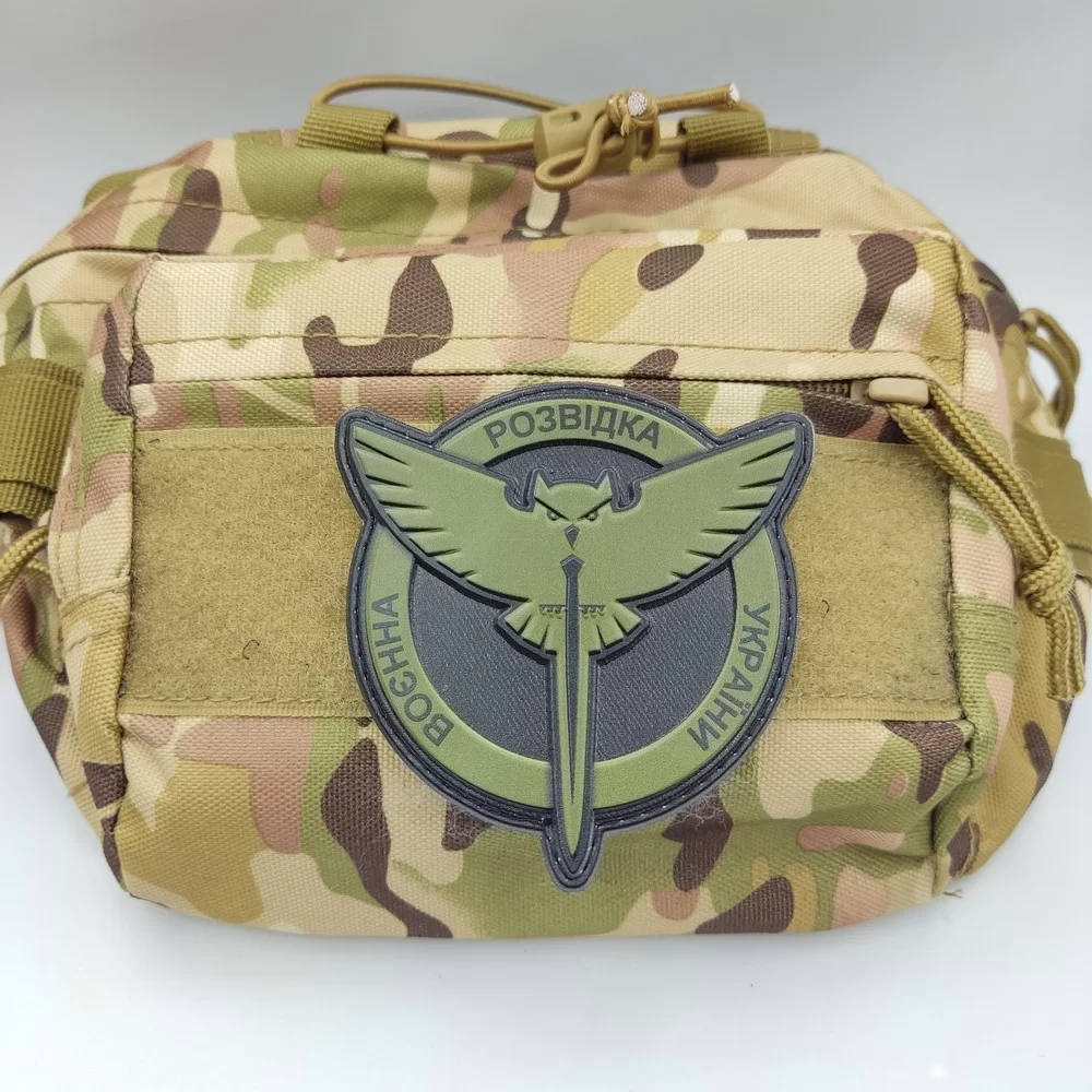 Патч / шеврон ЗСУ Воєнна розвідка України сова олива Запоріжжя - фото 2