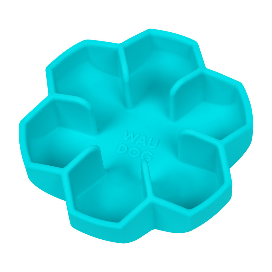 Миска для повільного харчування WAUDOG Silicone, 750 мл, блакитний Київ - фото 5