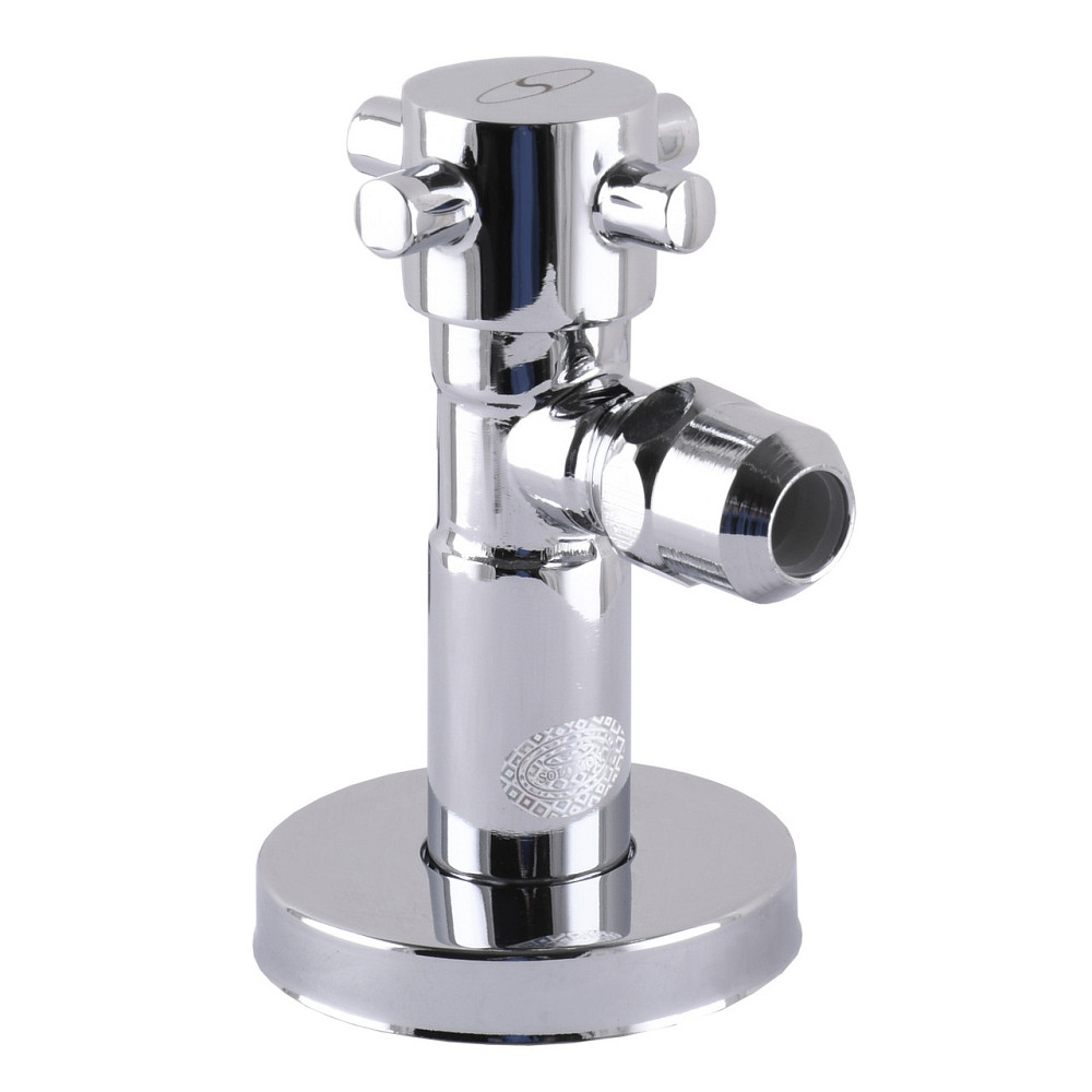 Кран напівобертовий кутовий з цангою SOLOMON 1/2″х 3/8″ Retro 7077 (000002252) Київ - фото 1