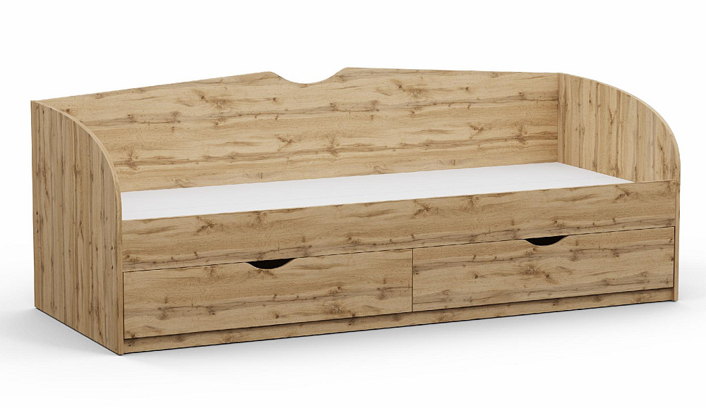 Ліжко односпальне L-10, Дуб Аппалачі, 2030х934х766 Львів - фото 1