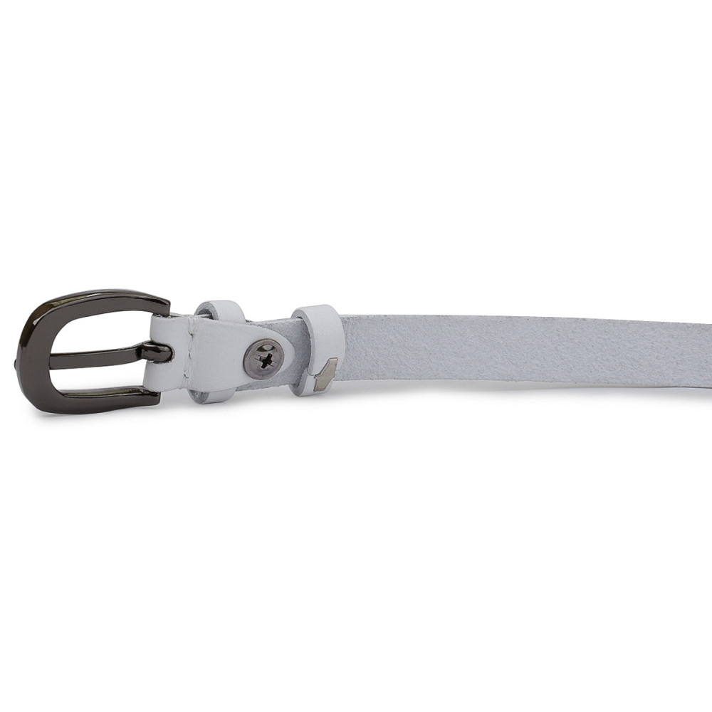 Шкіряний жіночий ремінь Vintage 20762 Білий Київ - фото 7