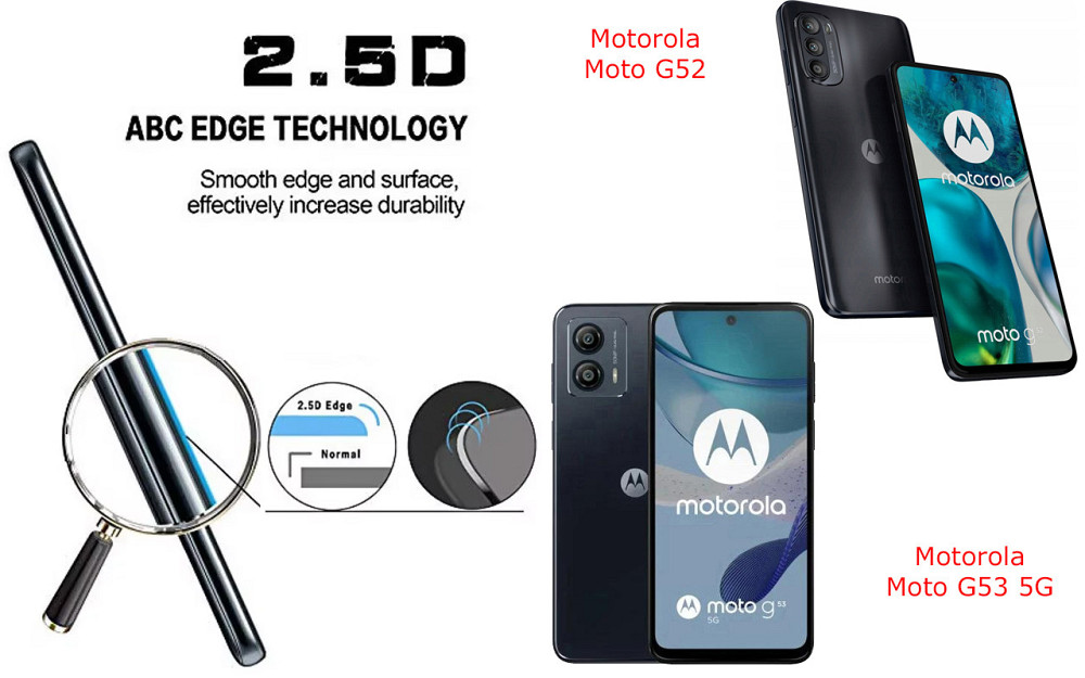 Защитное стекло ArmorGlass для Motorola Moto G52, Moto G53 5G – устойчивое к царапинам и ударам Киев - изображение 2