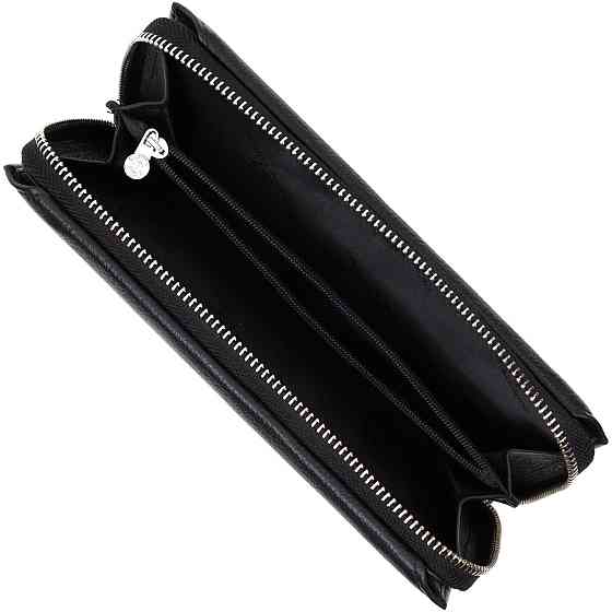 Гаманець-клатч унісекс із натуральної шкіри ST Leather 19432 Чорний Київ