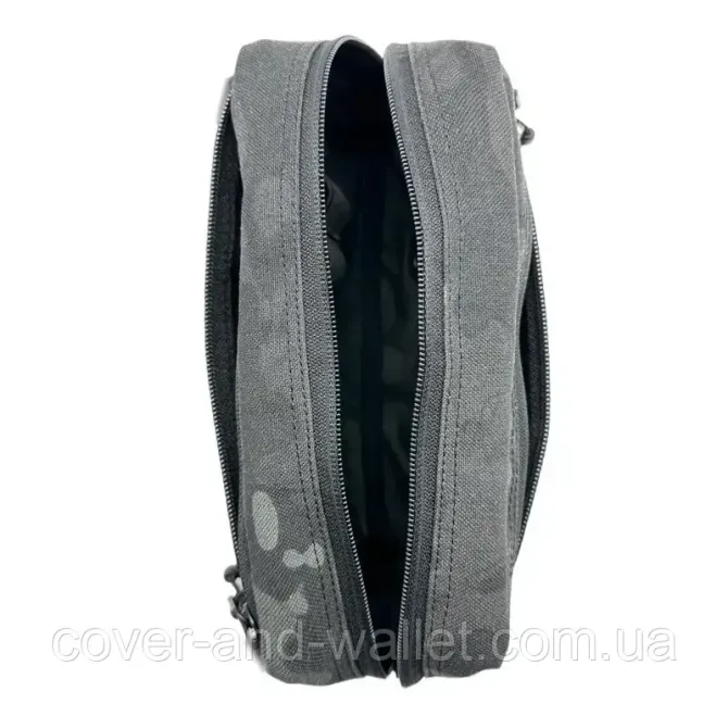 Компактная тактическая сумка бананка с велкро черный мультикам Cordura 1000D Киев - изображение 5