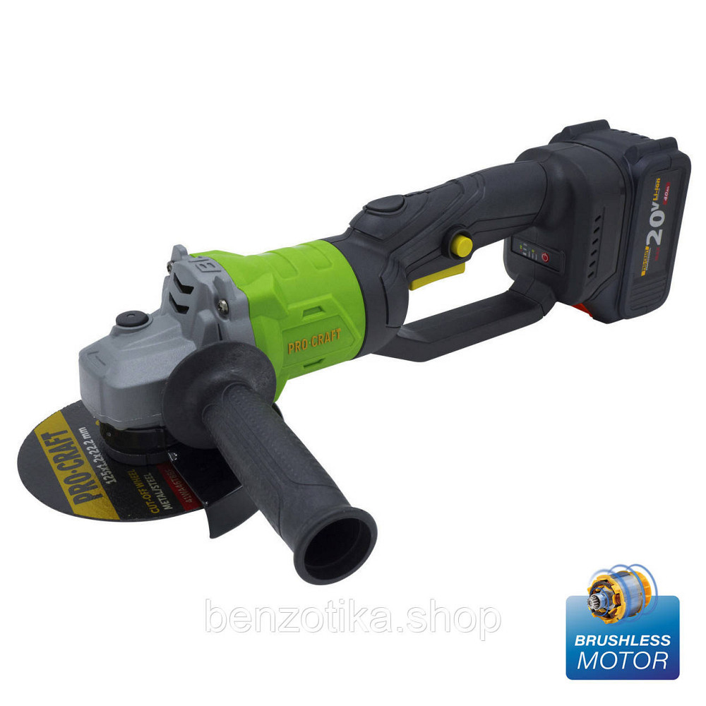 Акумуляторна болгарка Procraft PWA125 (1 акб 4Аг) Київ - фото 1