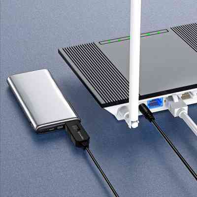 Кабель питания USB to DC 5.5x2.5mm 12V 1.0m black ColorWay (CW-CBUD067-BK) Винница