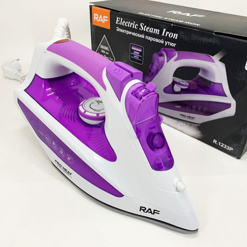 Утюг керамический антипригарный RAF, Утюг для глажки стрелок на брюках Электрический для глажки MP-56 Львов - изображение 6