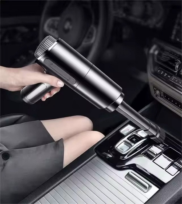 Ручний автомобільний пилосос в автомобіль від прикурювача ,мережевий автопилосос в машину 120 Вт,чорний Кам'янець-Подільський - фото 1