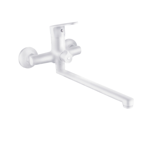 Змішувач S37 d35мм для ванної гусак прямий 350мм дивертор вбудований картрідж (W) Aquatica Житомир - изображение 1