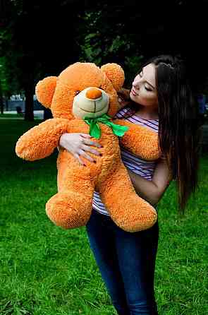 Плюшевий ведмедик М'яка іграшка Рафаель 80 см Карамельний Тернопіль