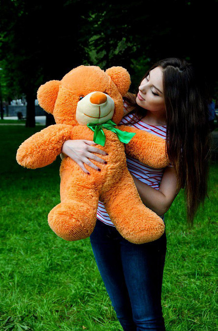 Плюшевий ведмедик М'яка іграшка Рафаель 80 см Карамельний Тернопіль - фото 1