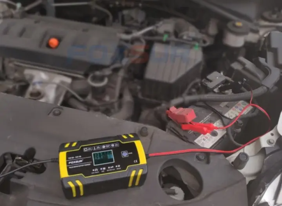 Зарядное устройство для автомобильного аккумулятора Foxsur 12V-8A/24V-4A 12V-8A Винница